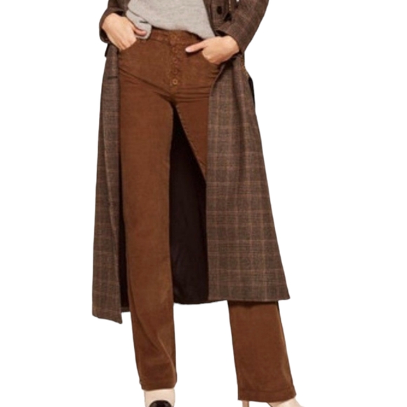 Reformation Pants - Reformation The "Dillon" Pant Toffee corduroy high waisted flare leg NWT Sz 30